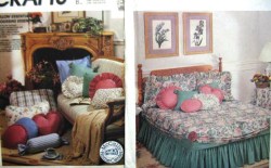 3936 McCalls SHAPED PILLOWS, HEARTS, NECK ROLL, GATHERED PILLOW PATTERN Uncut
